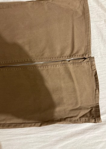 Kadın Kahverengi Keten Regular Fit Jean - Görsel 3