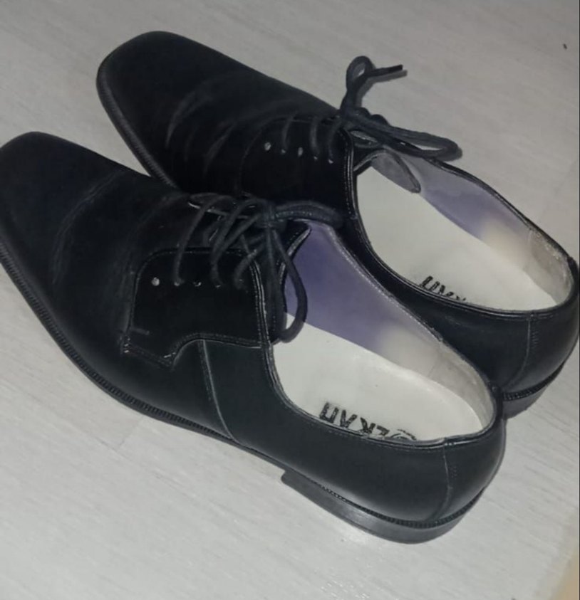 Siyah Deri Klasik Erkek Ayakkabısı - Görsel 3