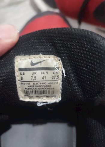 Kırmızı Siyah Bağcıklı Erkek Spor Ayakkabı - Görsel 3