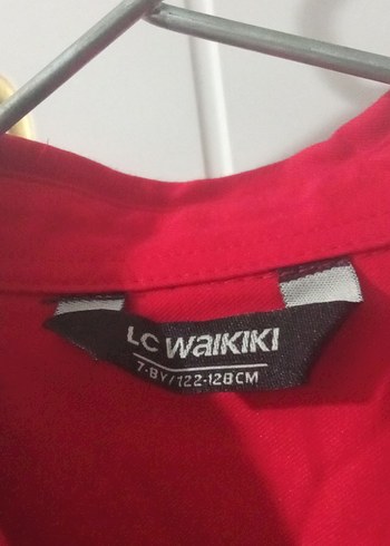 Erkek Uzun Kollu Kırmızı Düğmeli Gömlek - Görsel 2