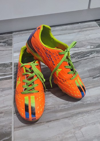 Turuncu Bağcıklı Erkek Futbol Ayakkabısı - Görsel 2