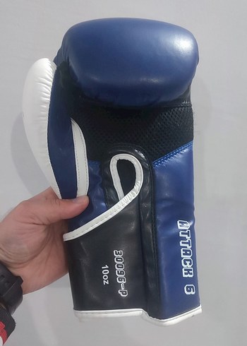 Mavi Deri Erkek Boks Eldiveni Velcro - Görsel 2