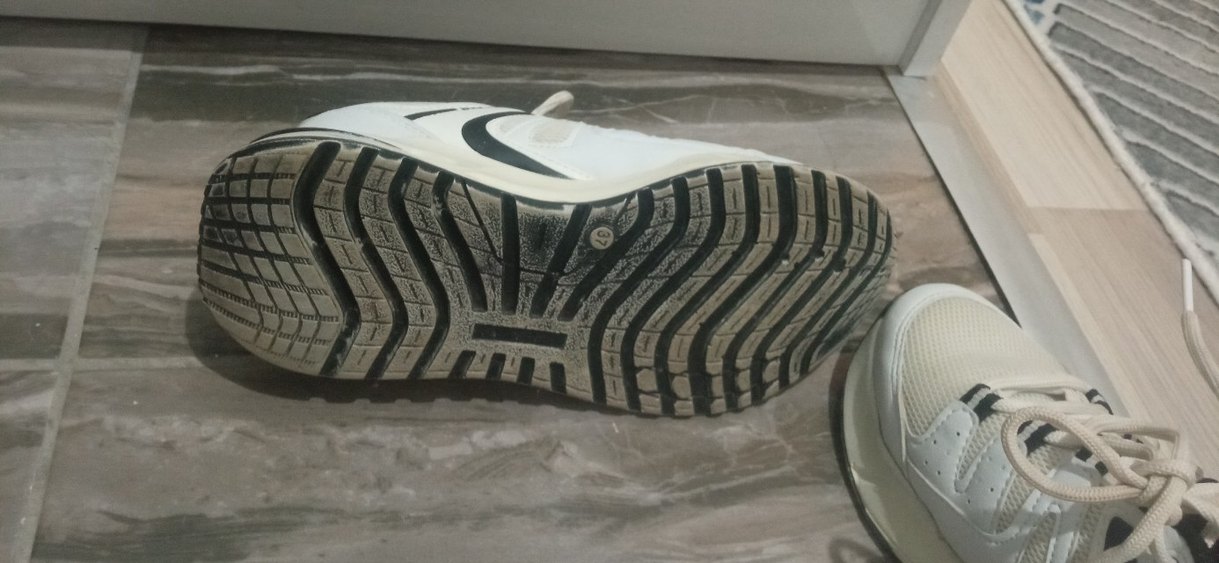 Beyaz Bağcıklı Stiletto Topuklu Spor Ayakkabı - Görsel 5