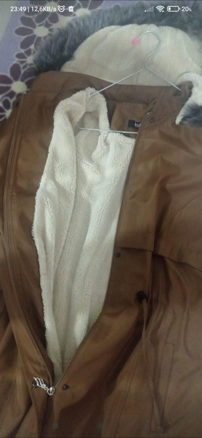 Kahverengi Uzun Kadın Kaban - Görsel 2