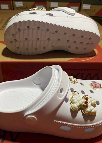 Beyaz Çocuk Crocs - Görsel 2
