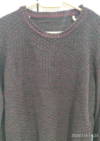 Siyah erkek Triko Salaş Kazak - Görsel 2