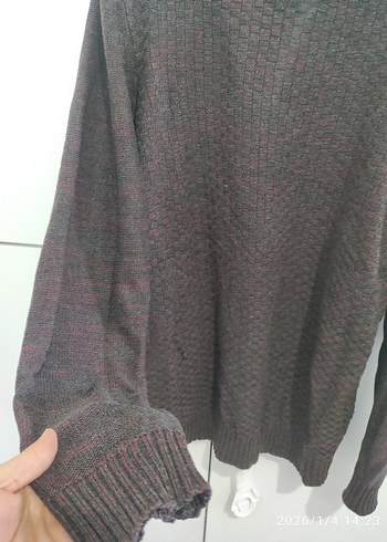 Siyah erkek Triko Salaş Kazak - Görsel 3