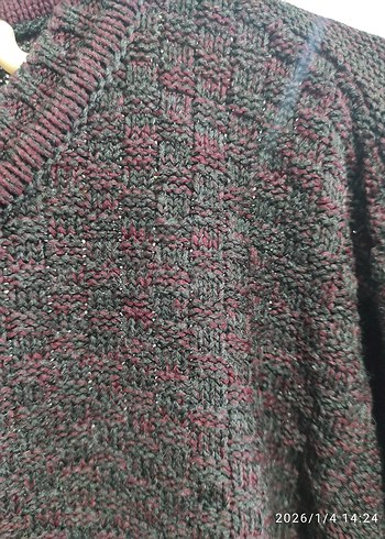 Siyah erkek Triko Salaş Kazak - Görsel 5