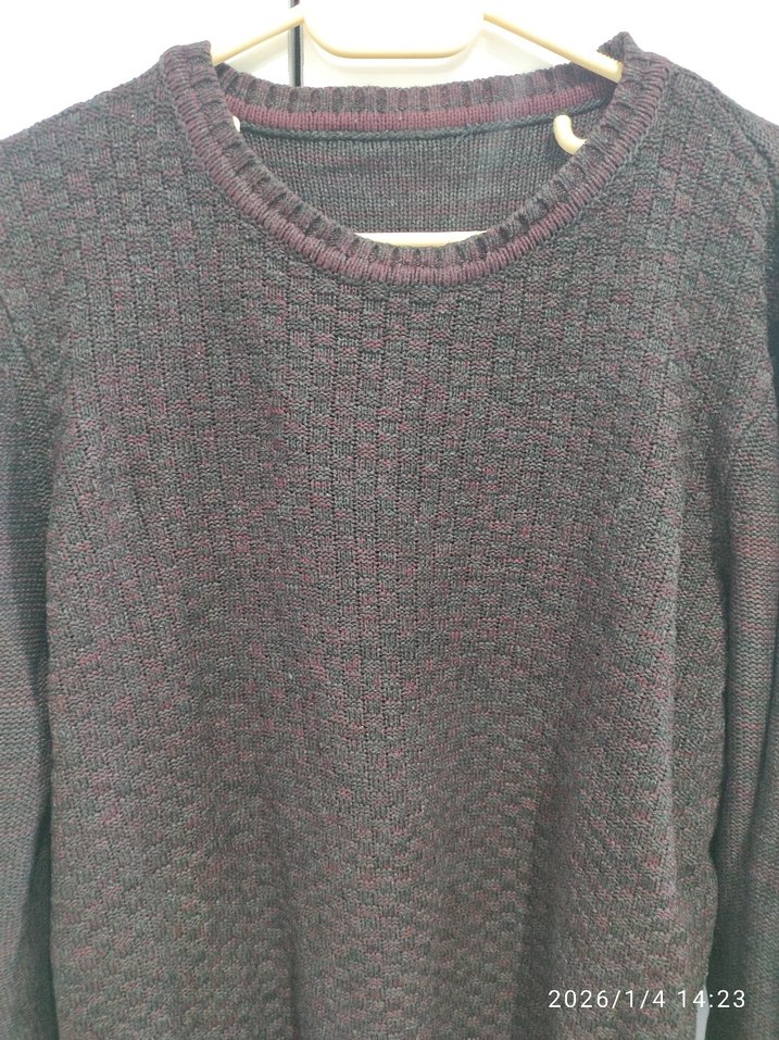 Siyah erkek Triko Salaş Kazak - Görsel 2