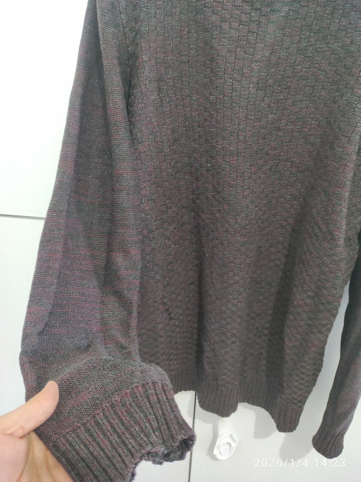 Siyah erkek Triko Salaş Kazak - Görsel 3