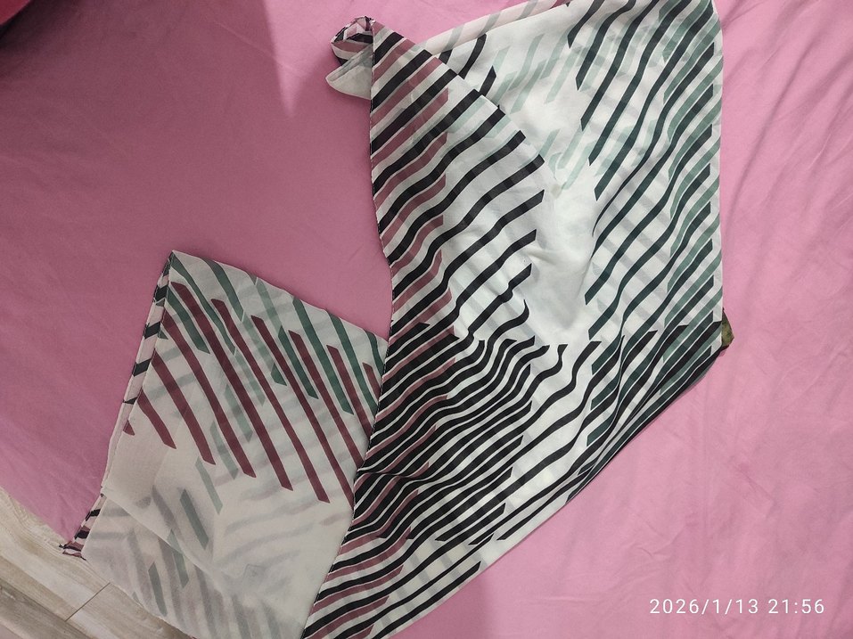 Piliseli Bohem Çok Renkli Kadın Fular - Görsel 2