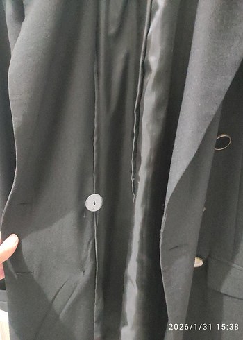 Düğmeli Siyah Kadın Ceket - Görsel 6