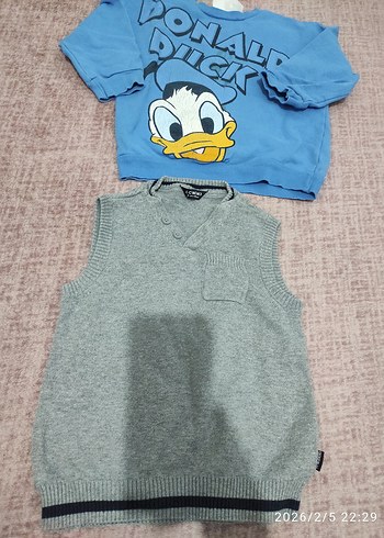 Gri Erkek Çocuk Örme Sweatshirt - Görsel 3