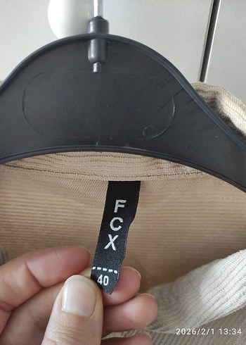 Düğmeli Bej Keten Uzun Kollu Kadın Gömlek - Görsel 3