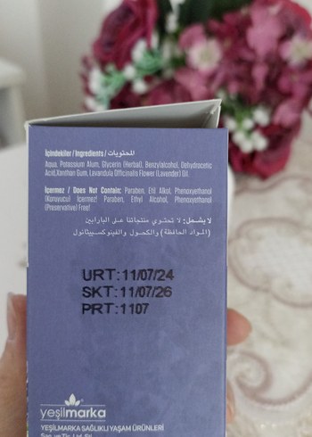 Yeşilmarka Lavanta Doğal Roll-On Deodorant 50 ml - Görsel 2