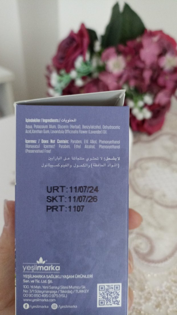 Yeşilmarka Lavanta Doğal Roll-On Deodorant 50 ml - Görsel 2