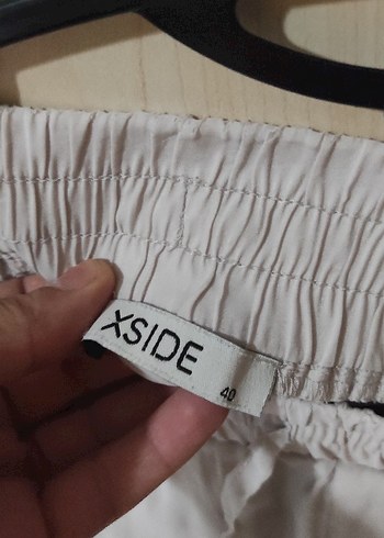 Gri Rahat Kesim Keten Kadın Pantolon - Görsel 2