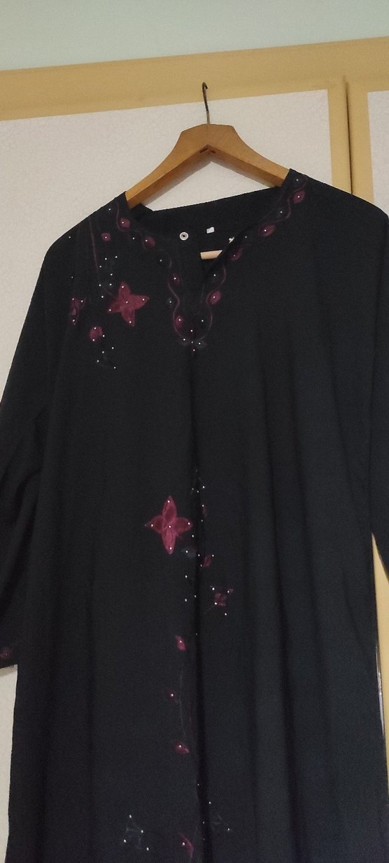 Uzun Siyah Gotik Hamile Tunik - Görsel 2