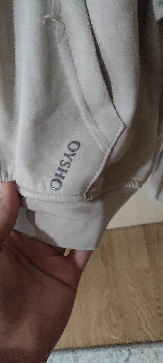 Gri Kapüşonlu Fermuarlı Kadın Sweatshirt - Görsel 2