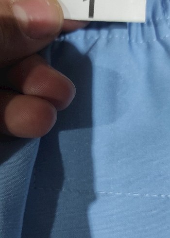 Mavi Pilili Kadın Kumaş Pantolon - Görsel 2