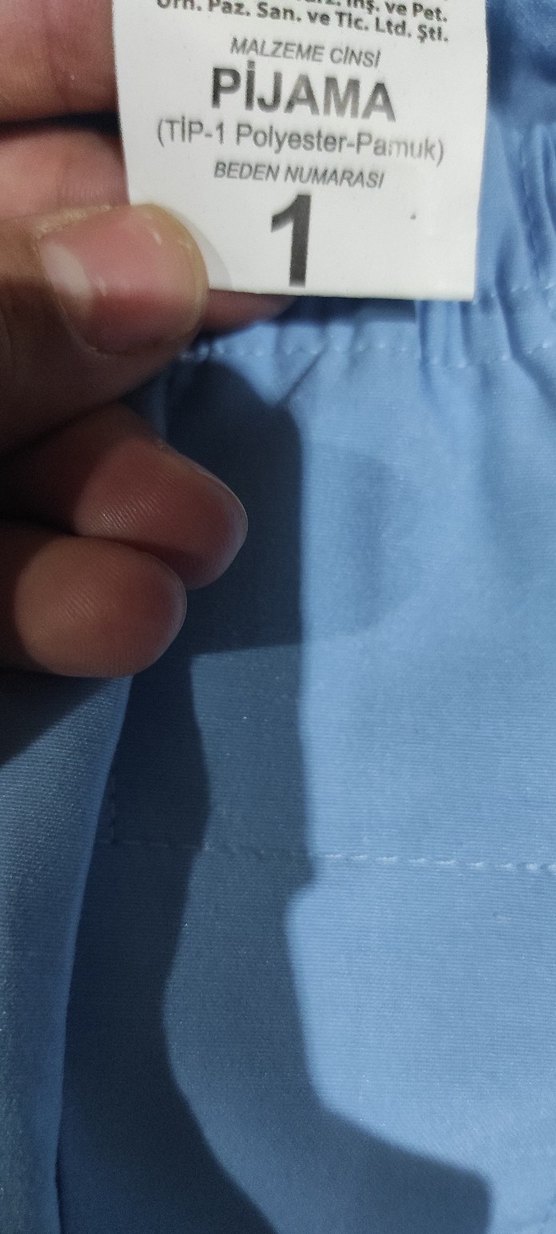 Mavi Pilili Kadın Kumaş Pantolon - Görsel 2