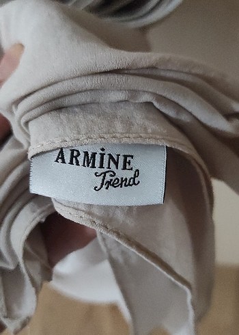 Drapeli Beyaz Keten Kadın Şal - Görsel 2