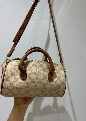 Bej Deri Kadın Omuz Çantası - Görsel 4