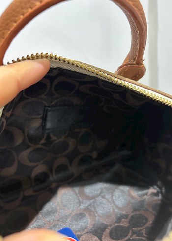 Bej Deri Kadın Omuz Çantası - Görsel 5