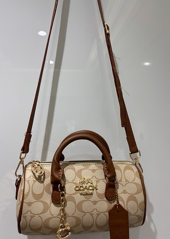 Bej Deri Kadın Omuz Çantası - Görsel 2