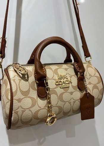 Bej Deri Kadın Omuz Çantası - Görsel 3