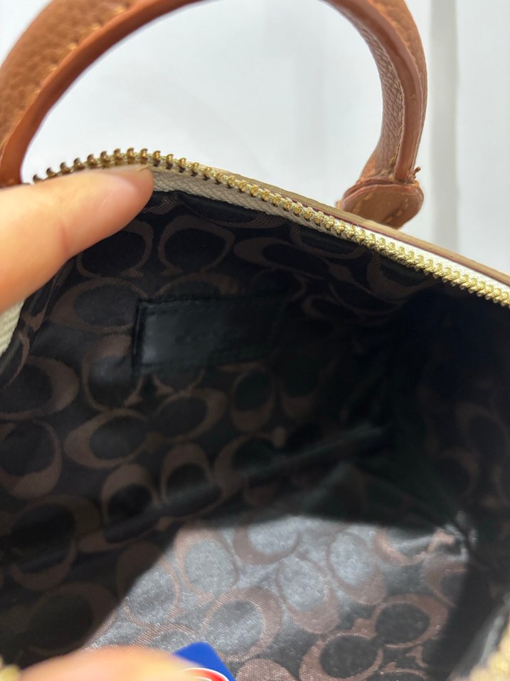 Bej Deri Kadın Omuz Çantası - Görsel 5