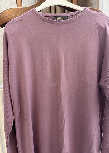 Setrms Uzun Kollu Mor Triko Tunik - Görsel 2