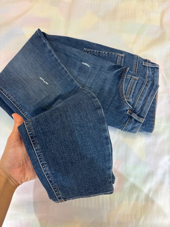 Mavi Normal Boy Kadın Denim Jean - Görsel 4