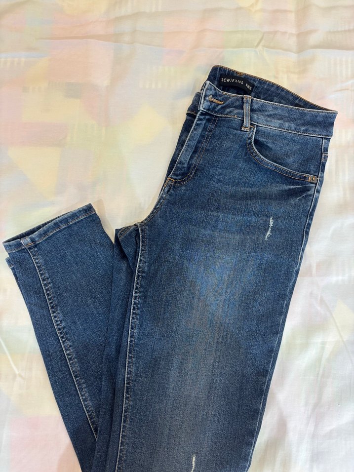 Mavi Normal Boy Kadın Denim Jean - Görsel 2