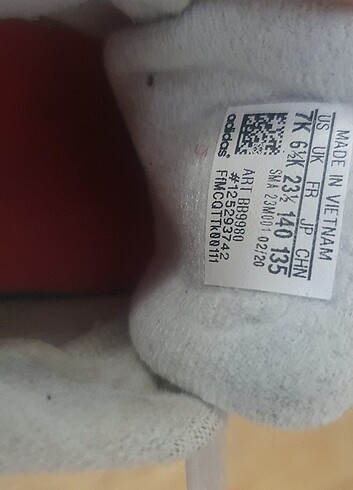 23 Beden Orjinal adidas 23.5 numara