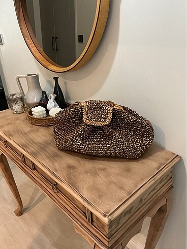 Beden kahverengi Renk Handmade Gizli Burslu Büyük Boy Çanta