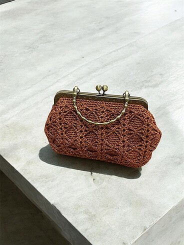 Louis Vuitton Handmade Metal Burslu Şık çanta clutch