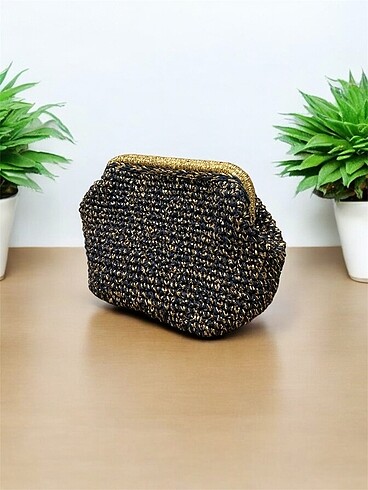 Beden Handmade Lacivert Clutch bag burslu çanta
