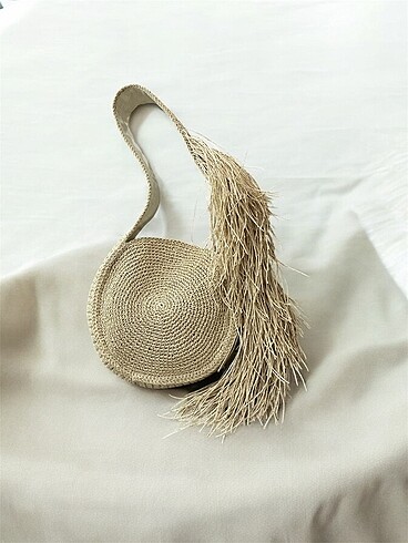 Handmade Yuvarlak püsküllü çanta