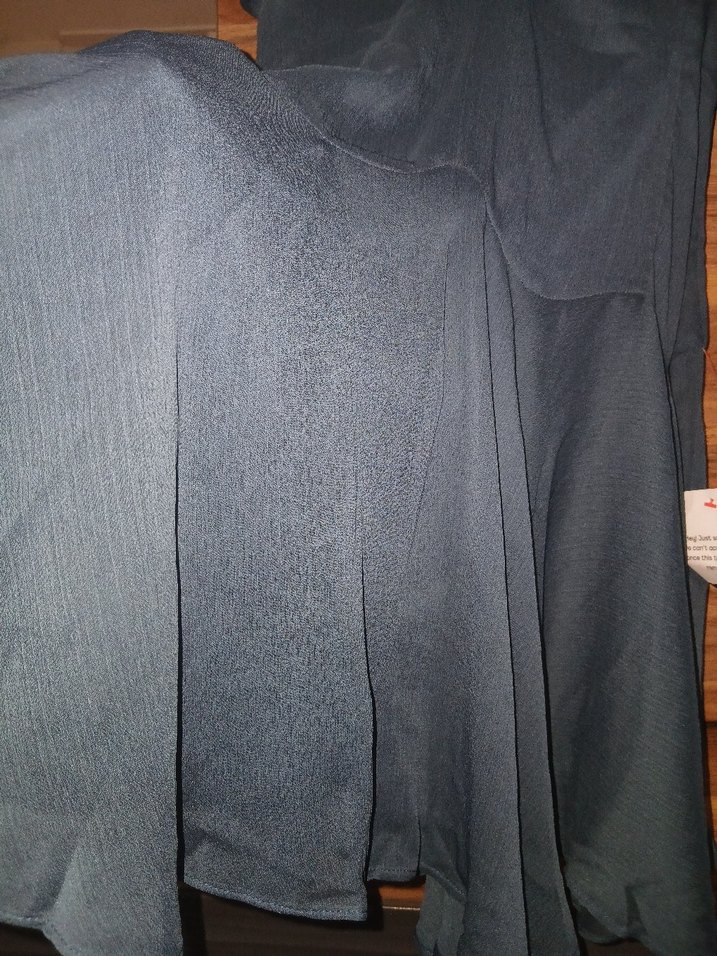 Kadın Lacivert Elbise - V Yakalı, Fermuarlı - Görsel 4