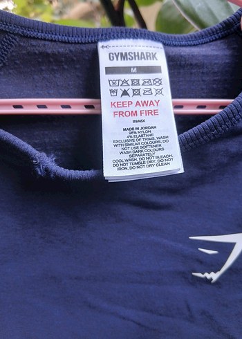 GYMSHARK Lacivert Kısa Kollu Spor Tişört - Görsel 3