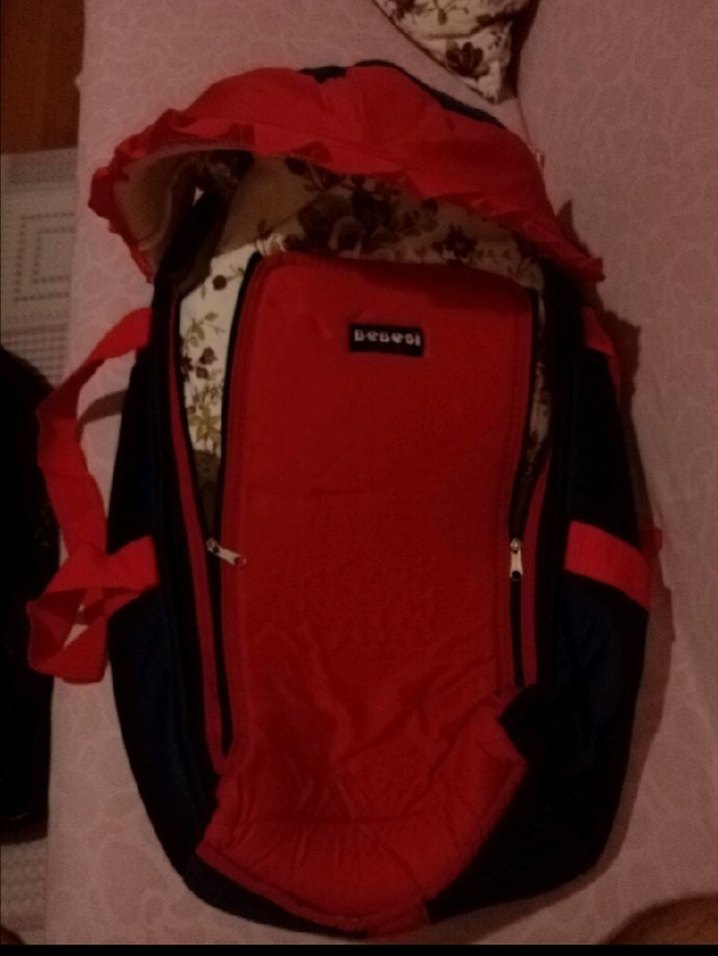 Kırmızı Bebek Taşıyıcı - Görsel 3