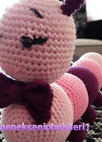 Amigurumi tırtıl 