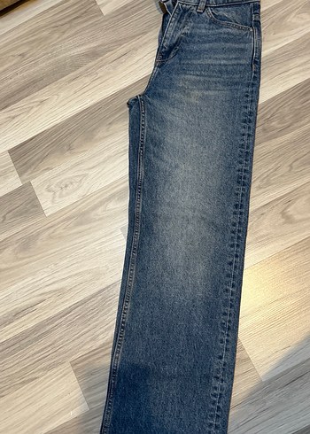 34 Beden Kadın Mavi Denim Normal Kesim Jean