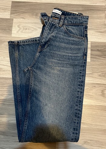 Kadın Mavi Denim Normal Kesim Jean