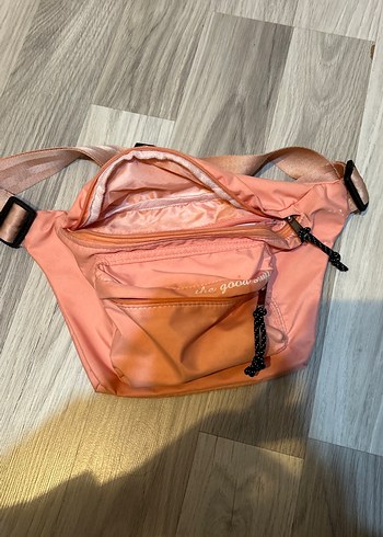 Pembe Bağcıklı Kadın Spor Bel Çantası