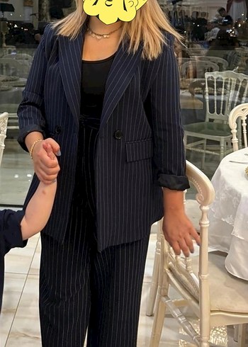 lacivert blazer takım