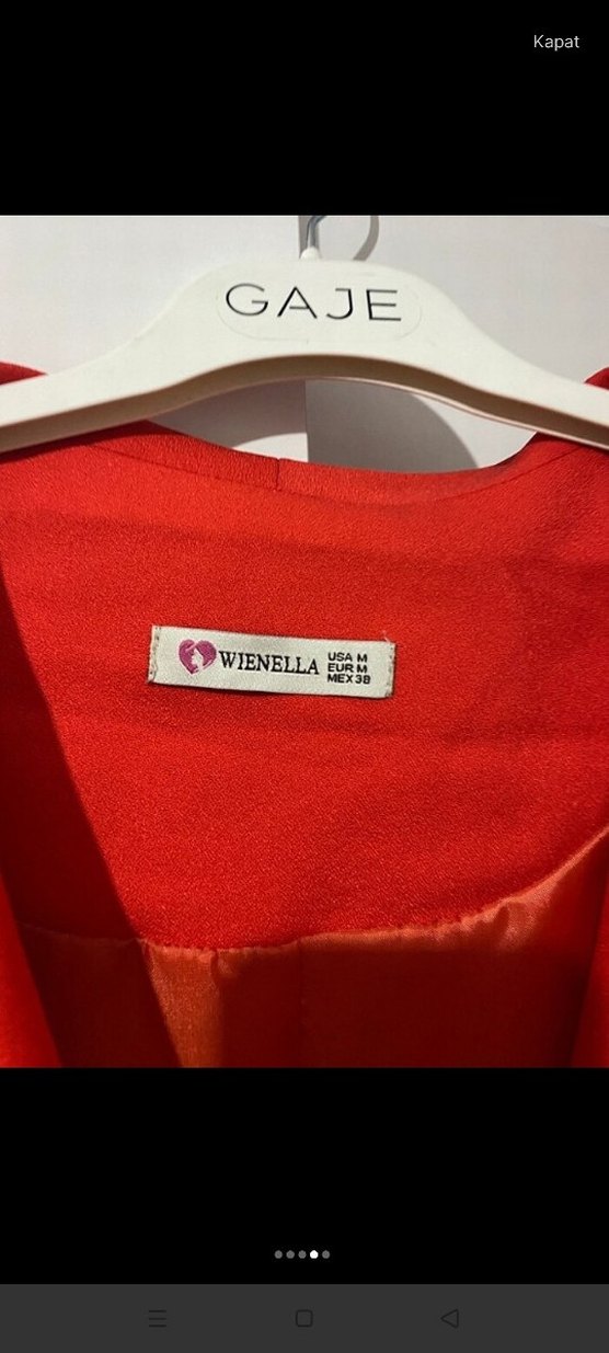 Kırmızı  Kadın Blazer Ceket - Görsel 3