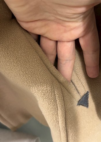 Bej Midi Düğmeli kadın Kabanı - Görsel 2