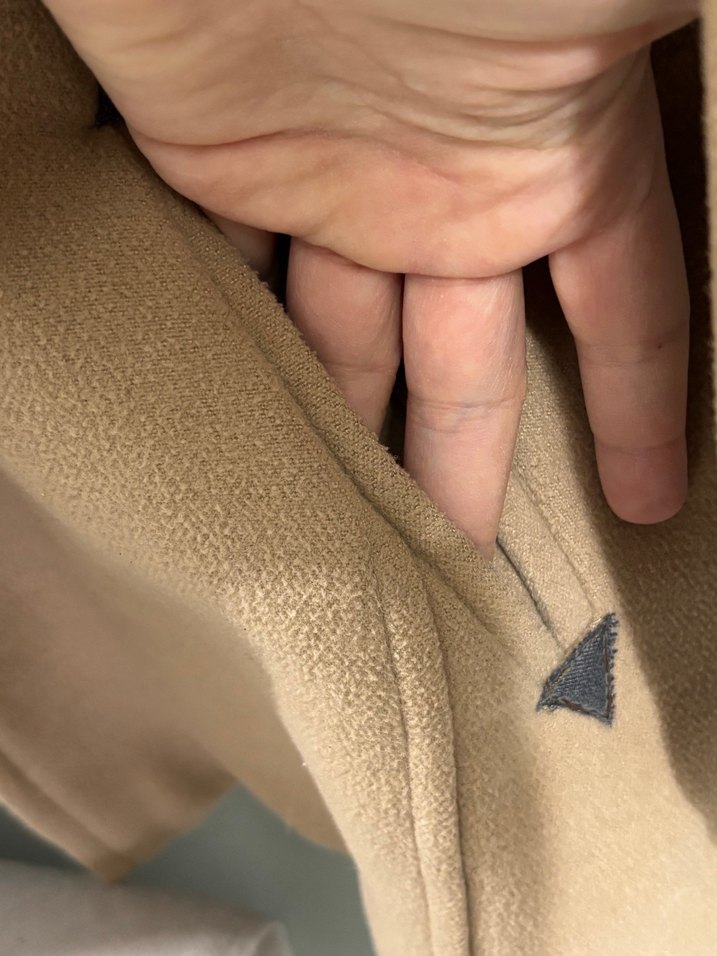 Bej Midi Düğmeli kadın Kabanı - Görsel 2